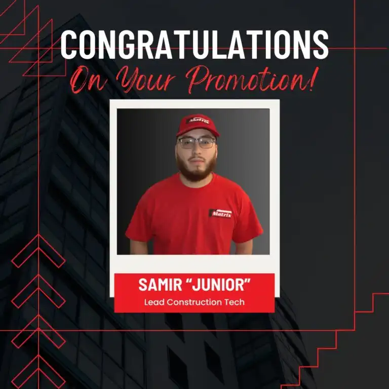 Congratulating Samir on His Promotion to Lead Construction Technician