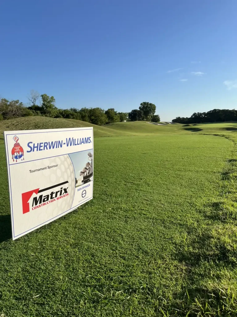 Matrix Construction Services Joins The Sherwin Williams Golf Tournament Supporting The American Heart Association