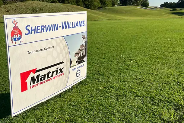 Matrix Construction Services Joins The Sherwin Williams Golf Tournament Supporting The American Heart Association