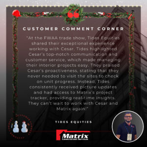 MCS CUSTOMER CORNER Cesar